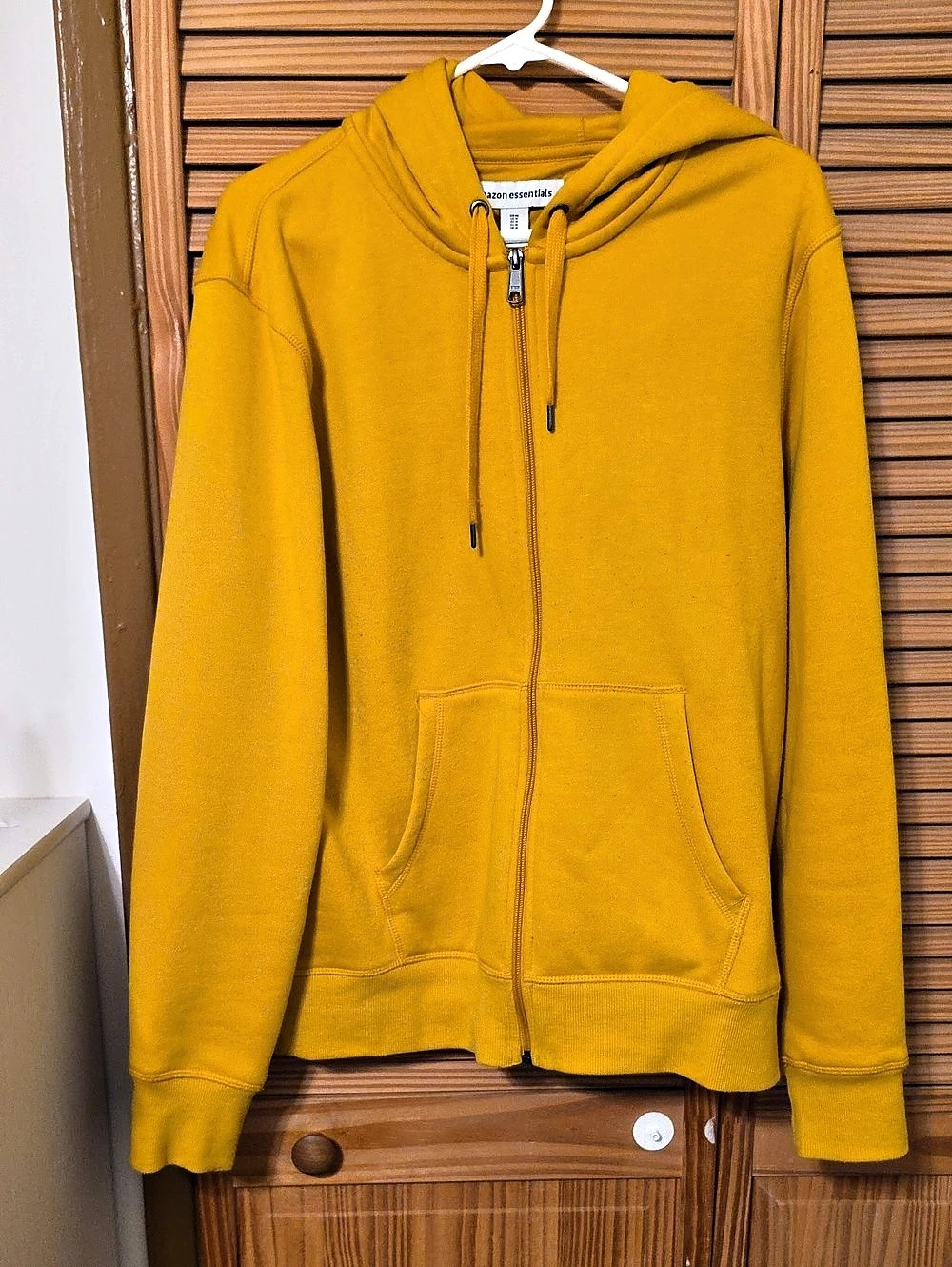 Amazon Essentials Full-Zip Hoodie Yellow Medium